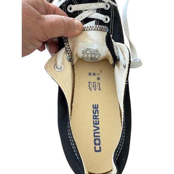 Converse Unisex Black Chuck Taylor All Star Lace Up Low Top Sneakers Sz M10 W12 - Picture 4 of 14